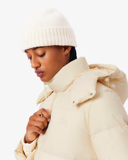 Piumino con cappuccio in taffetà relaxed fit BF3262 XFJ LACOSTE 