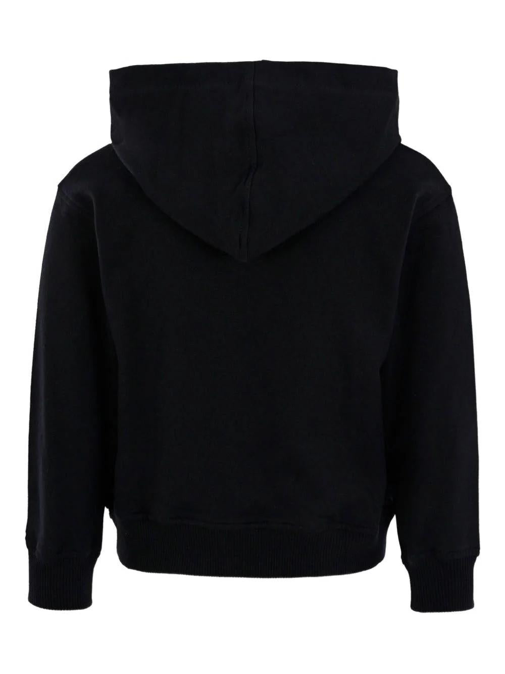 Felpa con stampa Teddy e cappuccio HUF09FLCA40 60100 MOSCHINO KID 