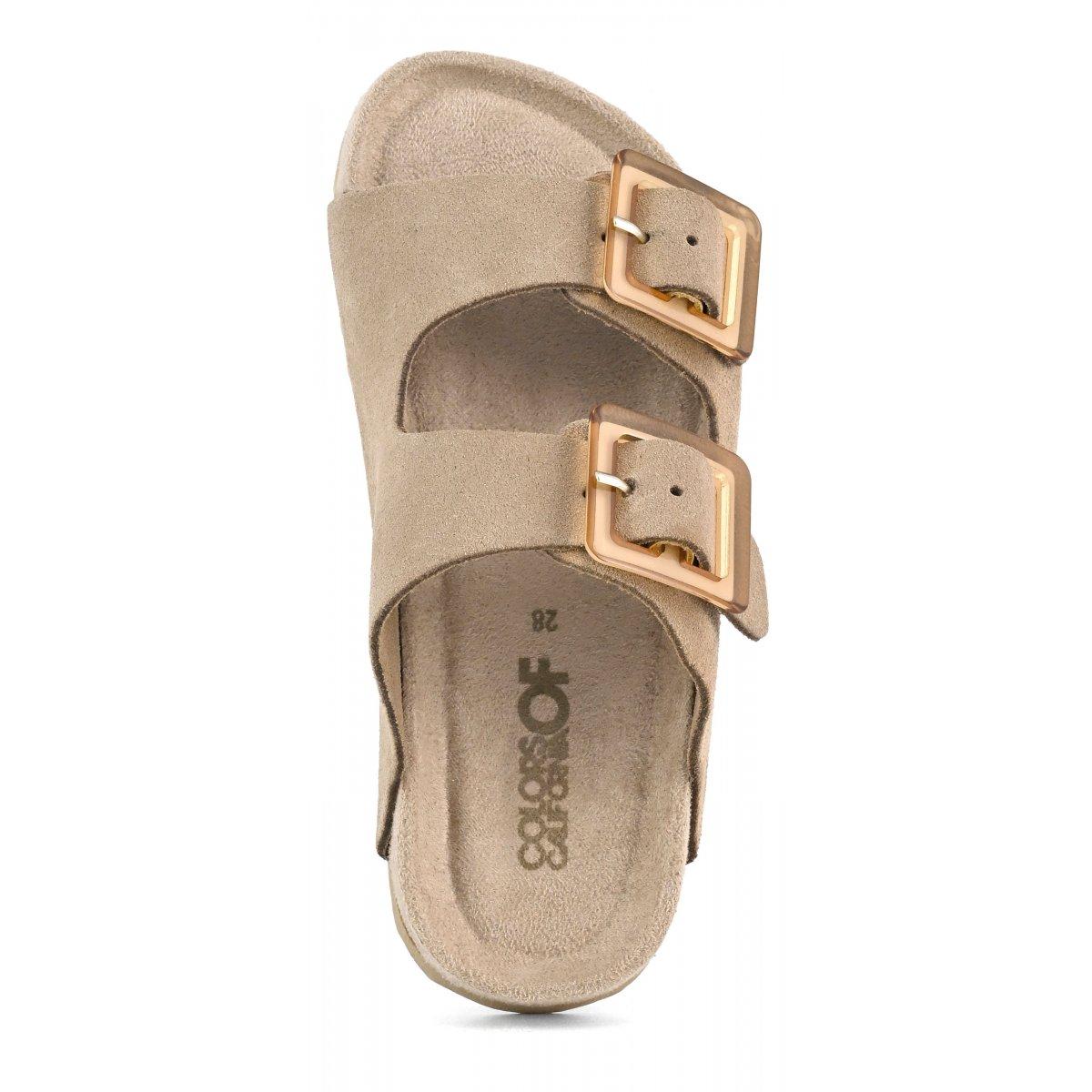 Sandalo monocolore pelle scamosciata HC3208 MUD COLORS OF CALIFORNIA 