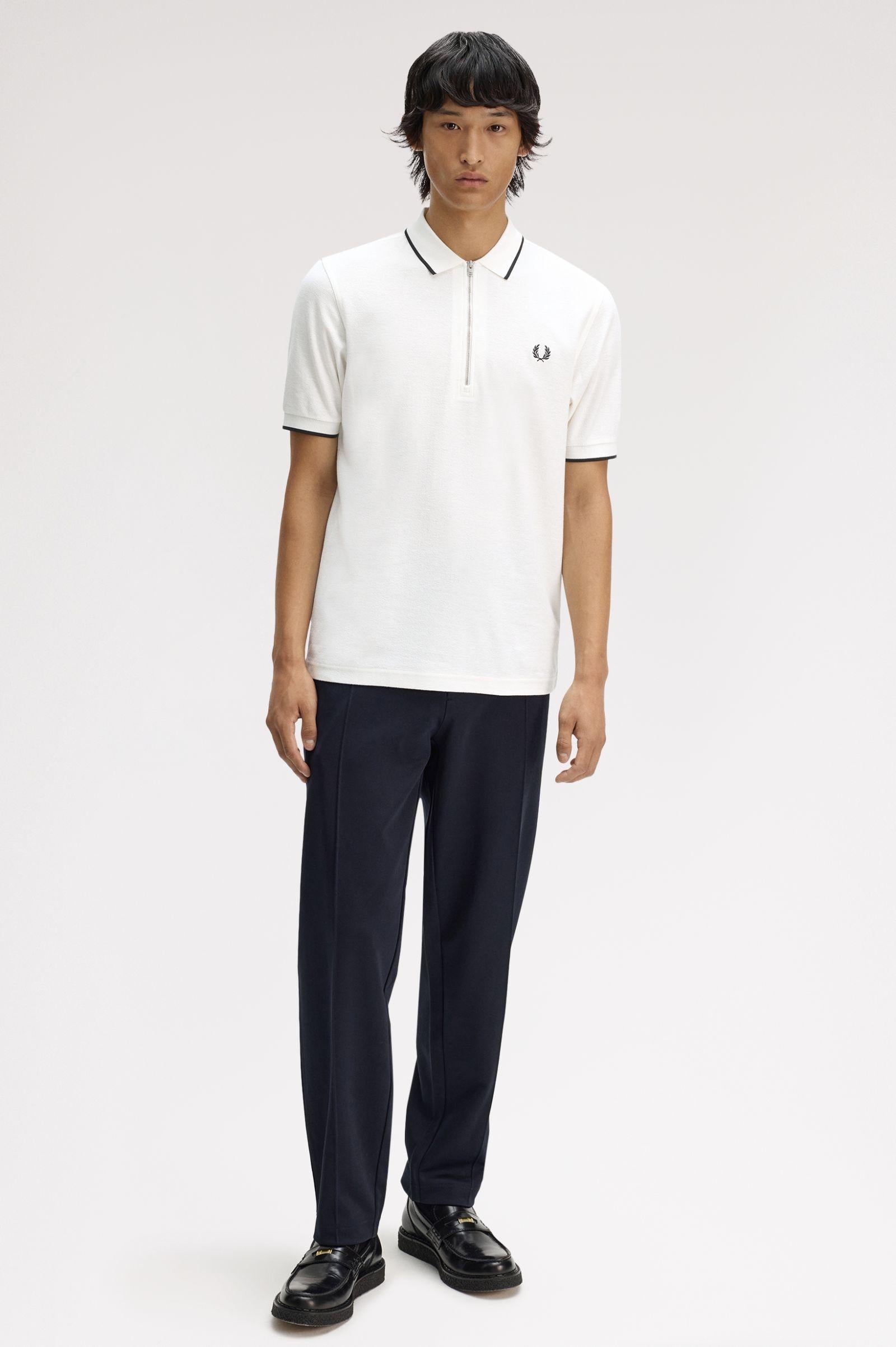 Polo In Piqué Crêpe M248058 129 FRED PERRY 