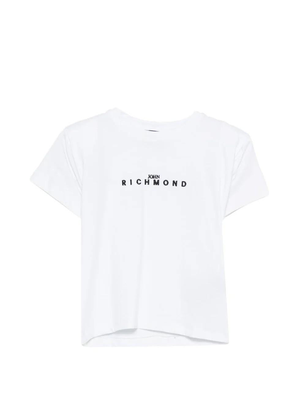 T-shirt con dettaglio logo RGP26112TS WHITE RICHMOND 