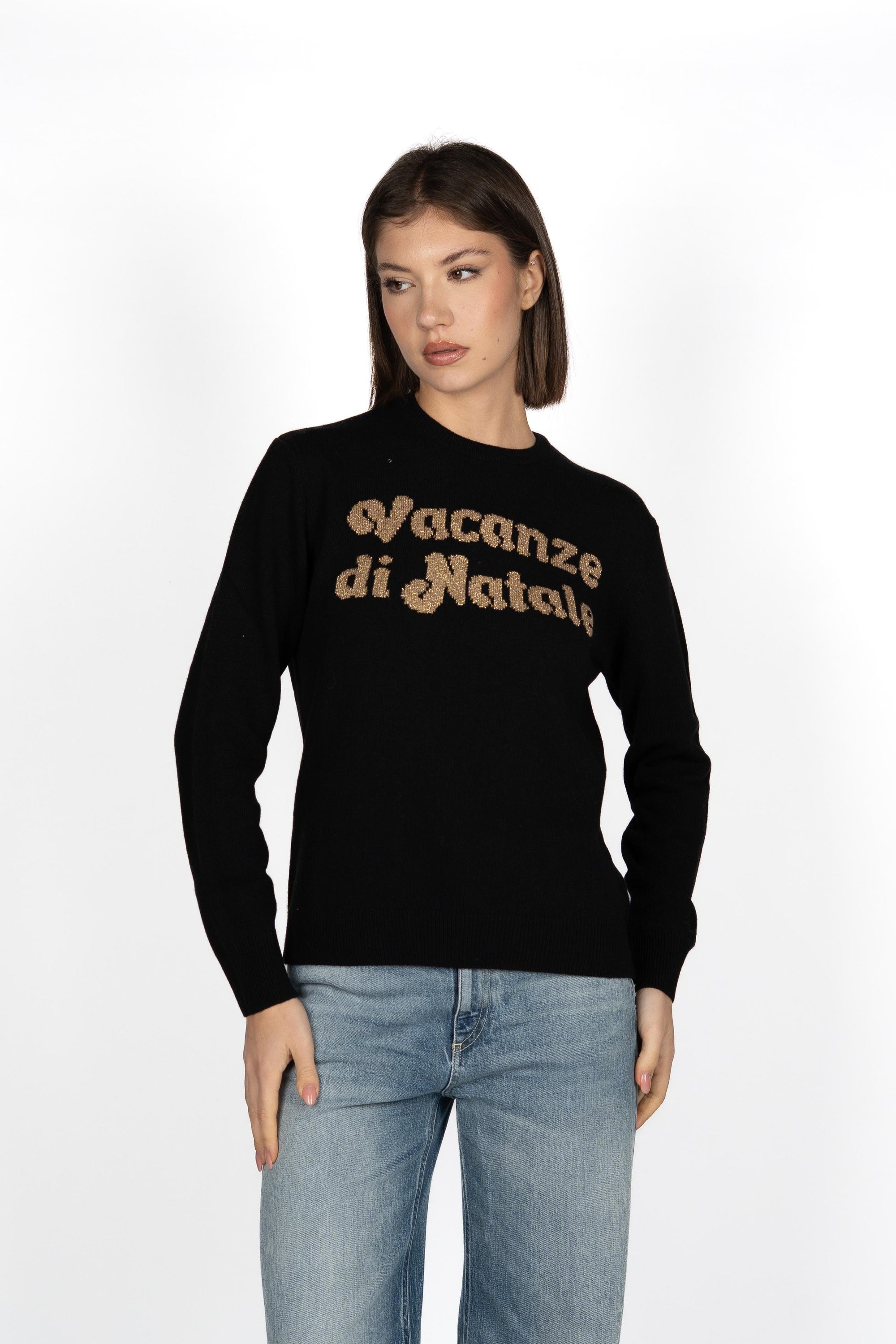 Maglione New Queen con jacquard Vacanze di Natale QUE0010 00432I MC2 SAINT BARTH 