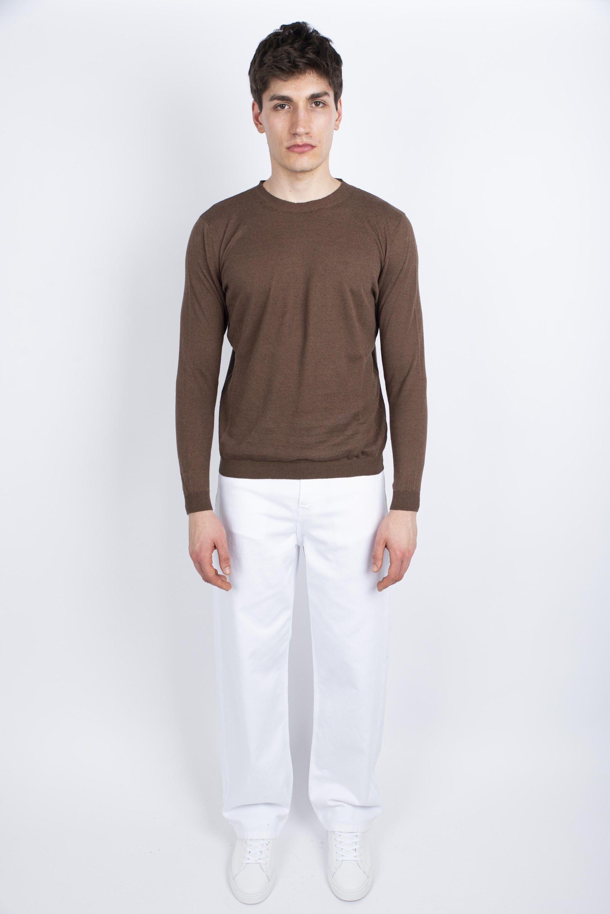 Maglia a maniche lunghe cacao Amaranto Uomo B9D0025 DU64M AMARANTO 