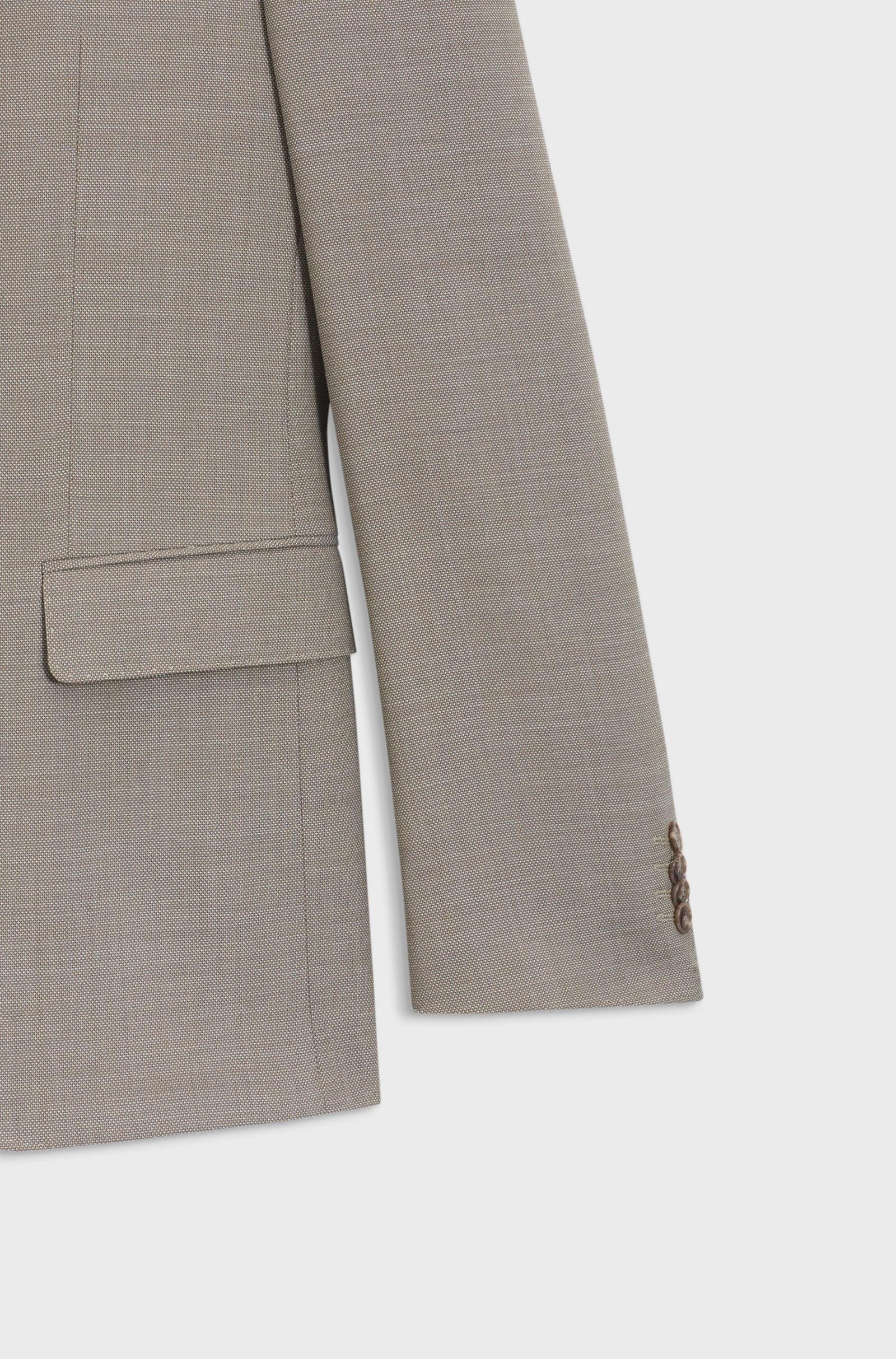 Abito due pezzi slim fit in tessuto elasticizzato con micromotivo 50557252 252 BOSS 