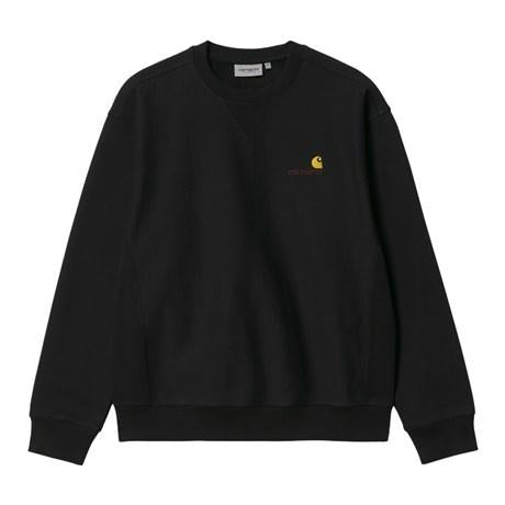 American Script Sweatshirt nera I025475 89XX CARHARTT WIP 