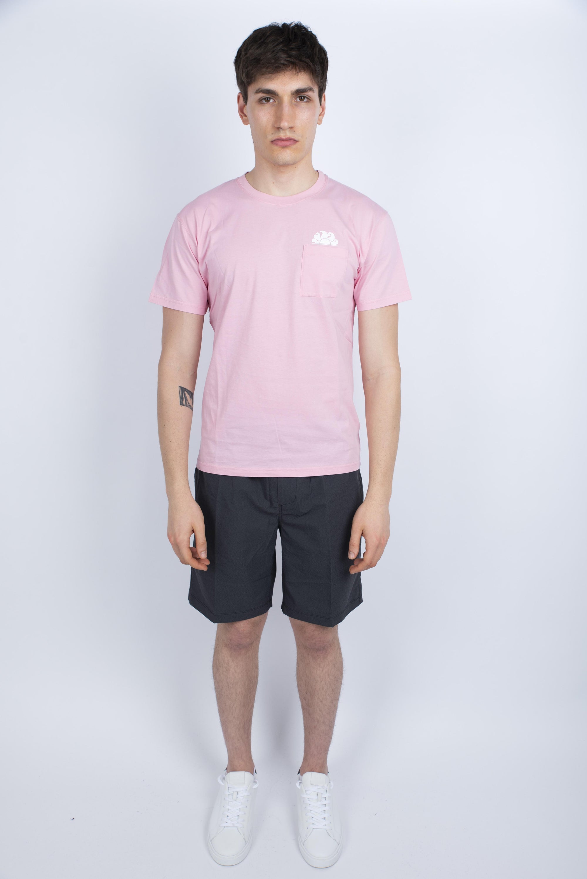T-shirt con tasca rosa M609TEJ7800 53201 SUNDEK 