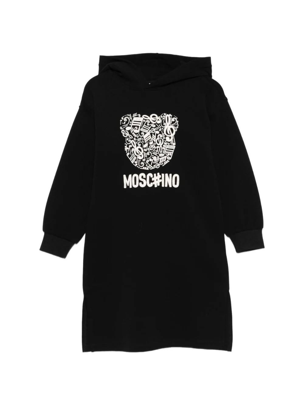 Abito con cappuccio HDV0GRLDA58 60100 MOSCHINO KID 