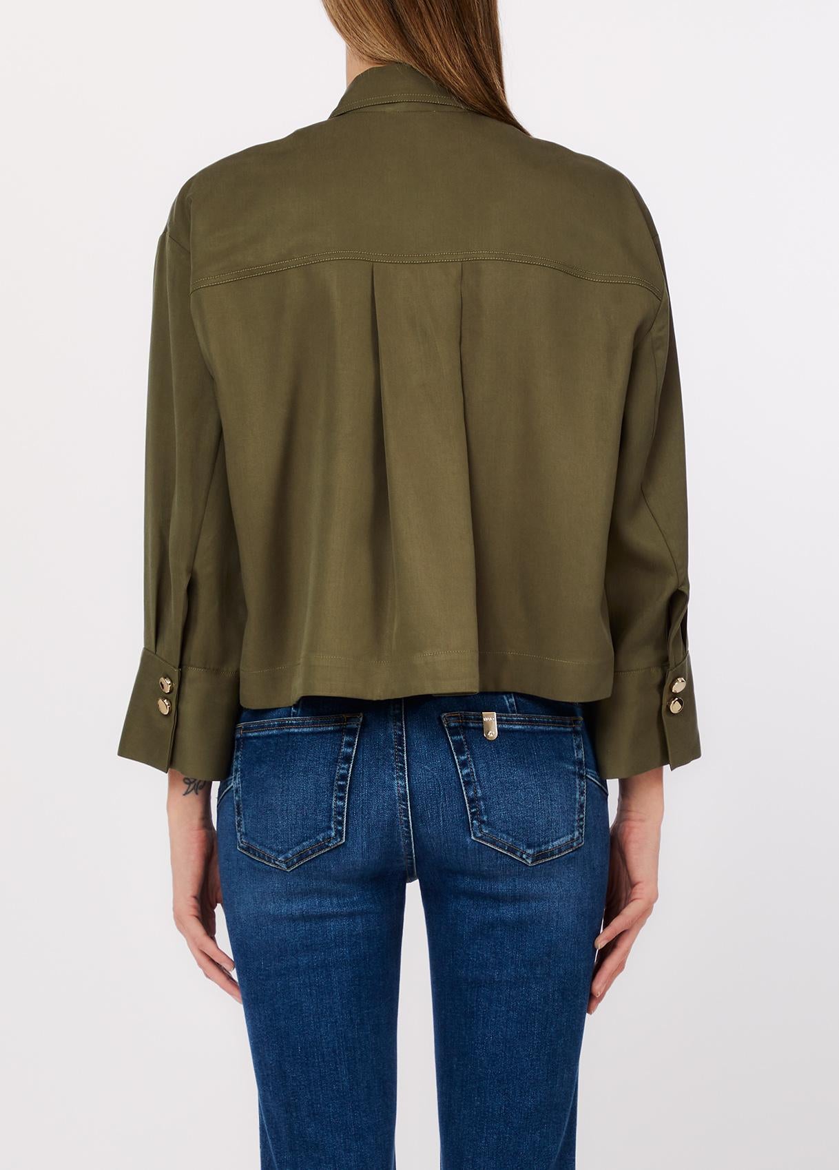 Camicia con taschino WA6265T414A X0766 LIU JO WHITE1 