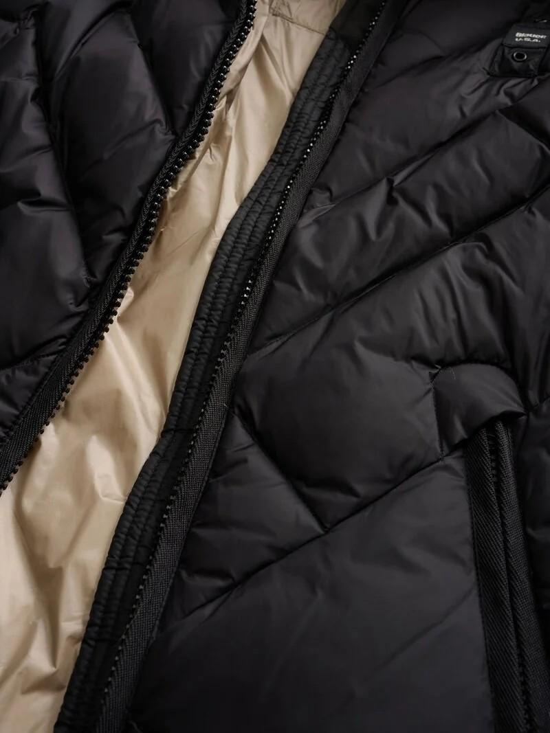 Piumino a linee geometriche alicia 25WBLDC03097 999EI BLAUER 