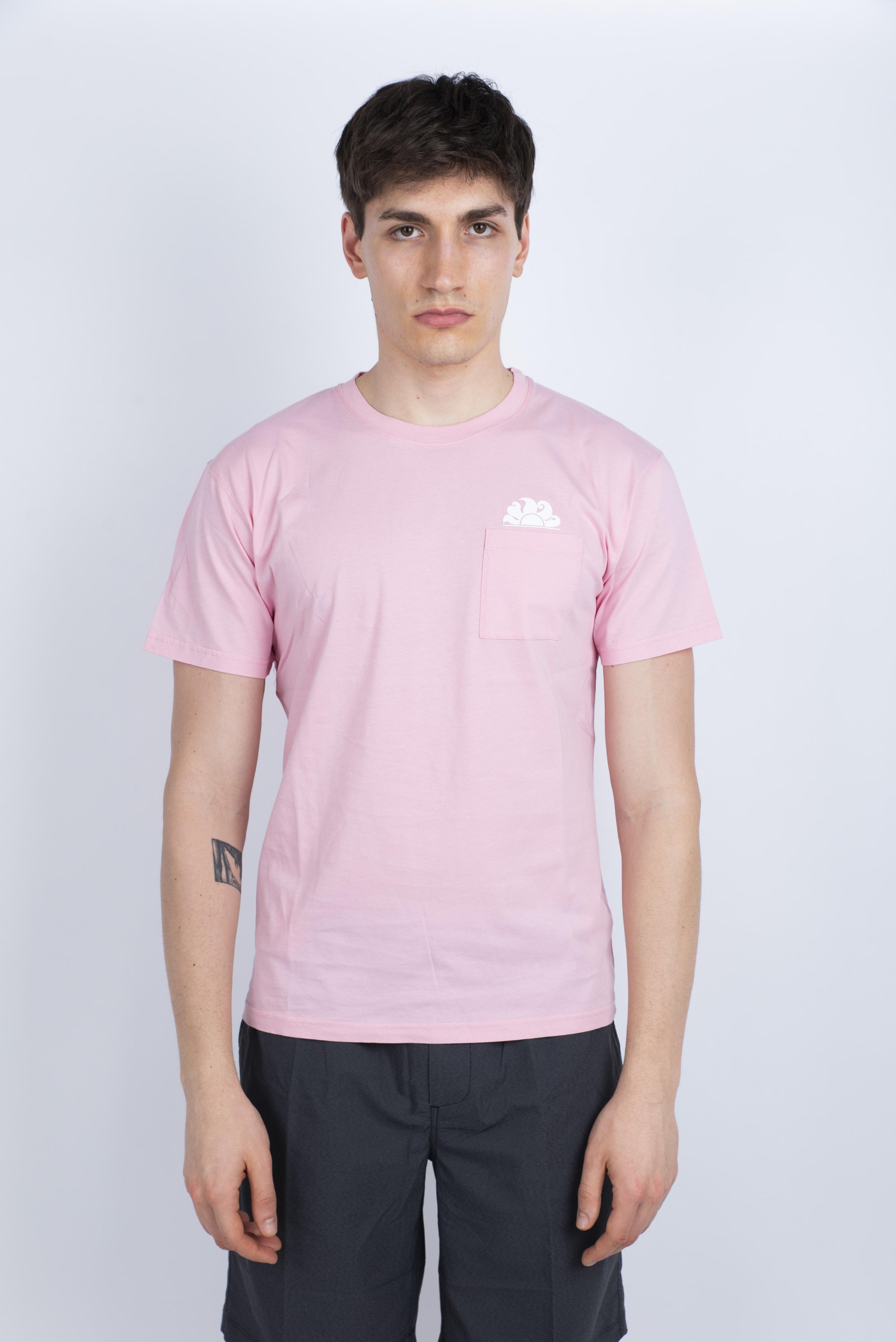 T-shirt con tasca rosa M609TEJ7800 53201 SUNDEK 