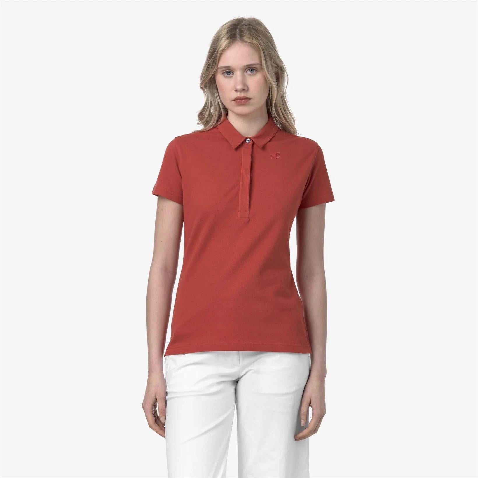Polo Amedea Pique donna rosso K1127GW 703 K-WAY 