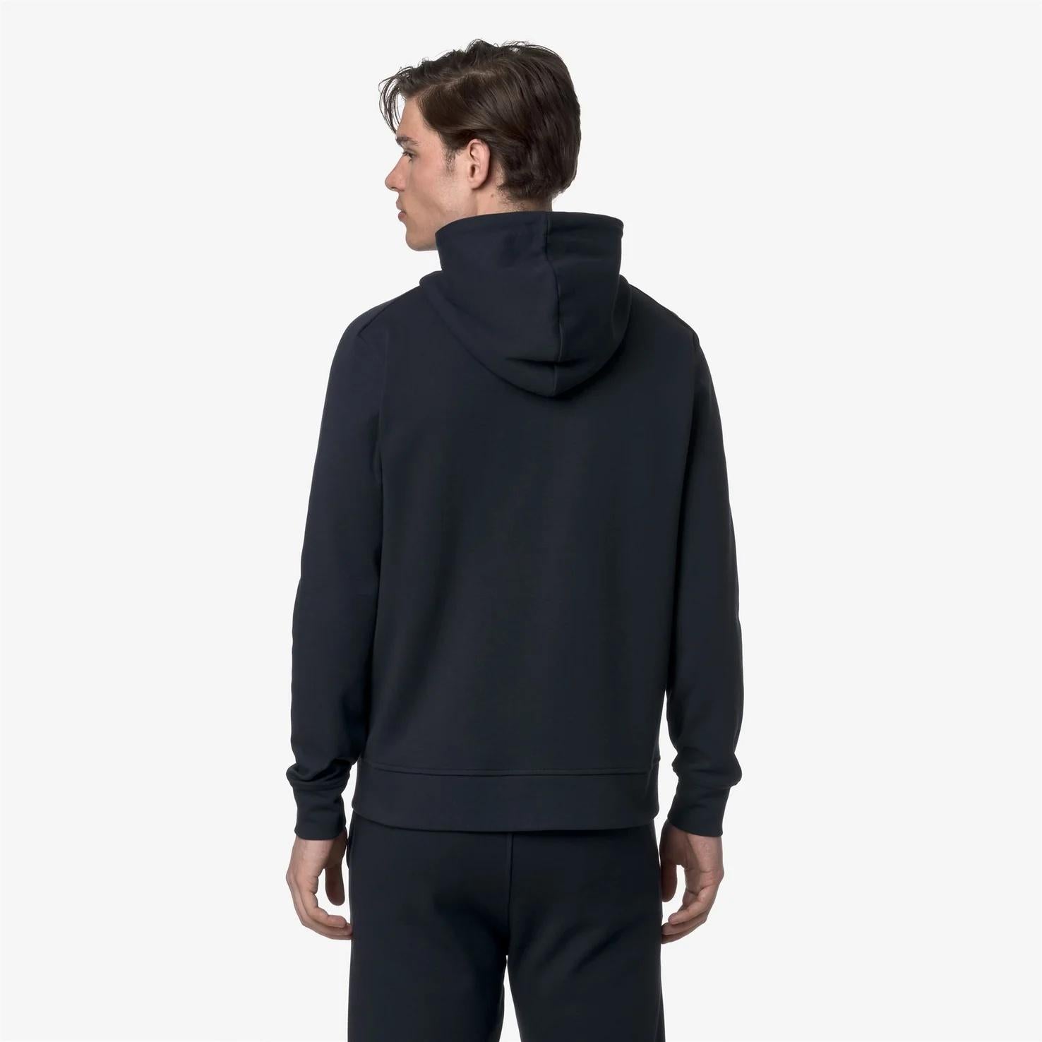 Giacca in pile atletica da uomo blu con tasche K31367W K89 K-WAY 