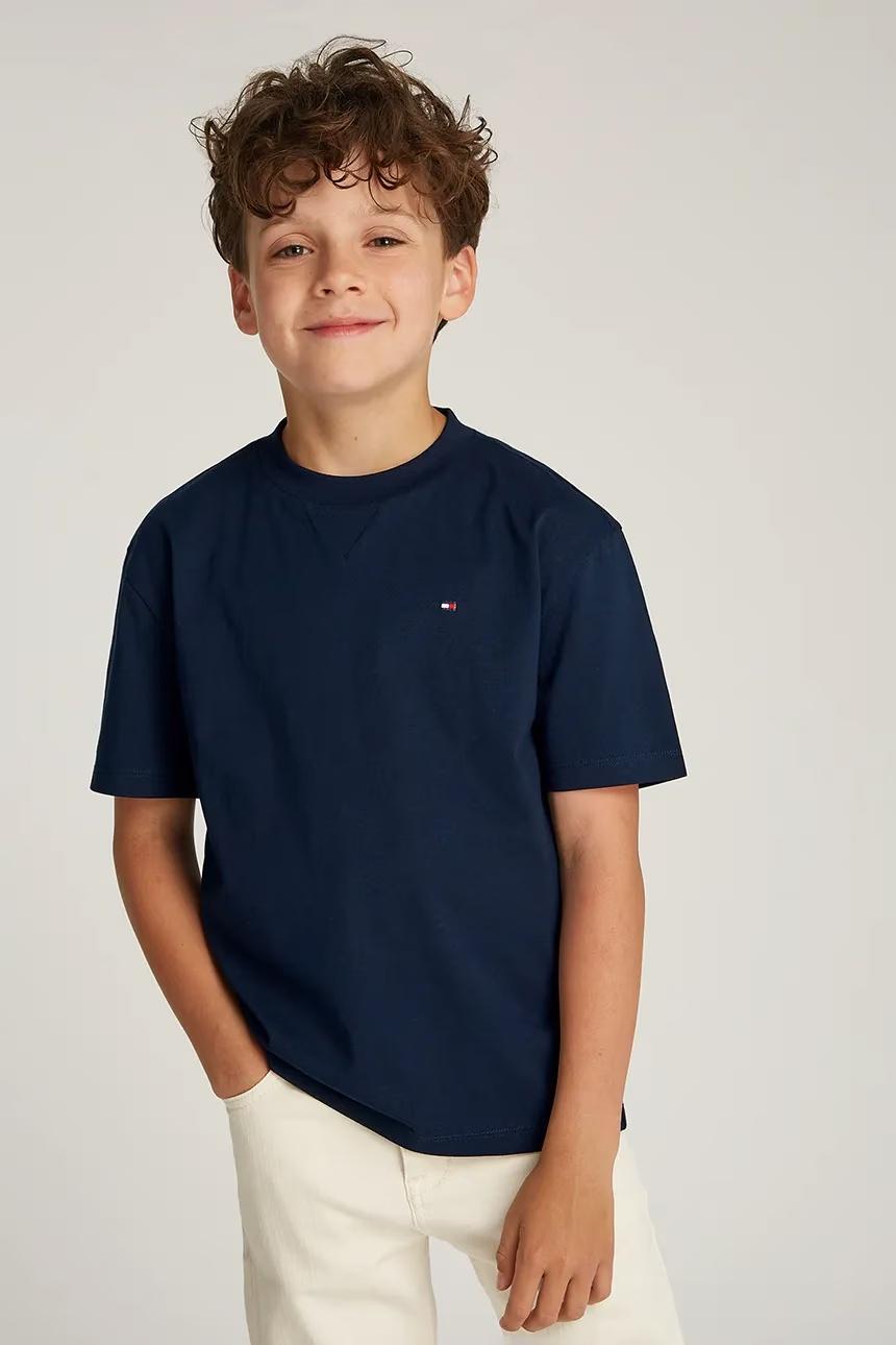 T-shirt con bandierina ricamata KB0KB09601T C1G TOMMY HILFIGER 