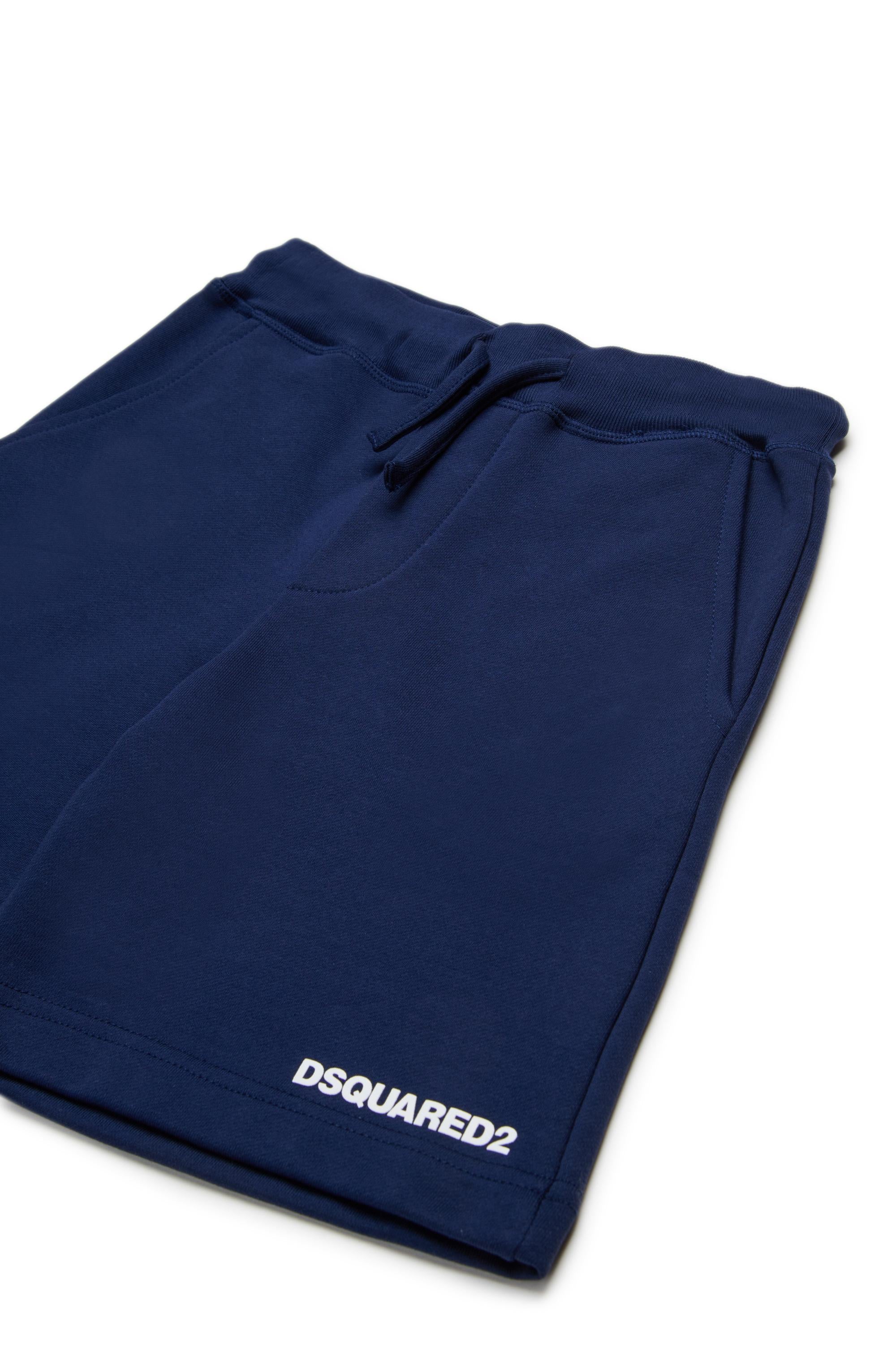 D2Kids Junior Drawstring Logo Shorts Blue DQ2738D0094 DQ880 DSQUARED2 