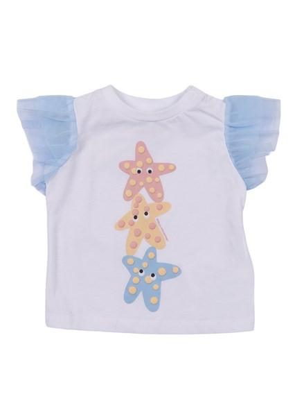 T-shirt con applicazioni TY8071Z0434 100 STELLA MCCARTNEY 