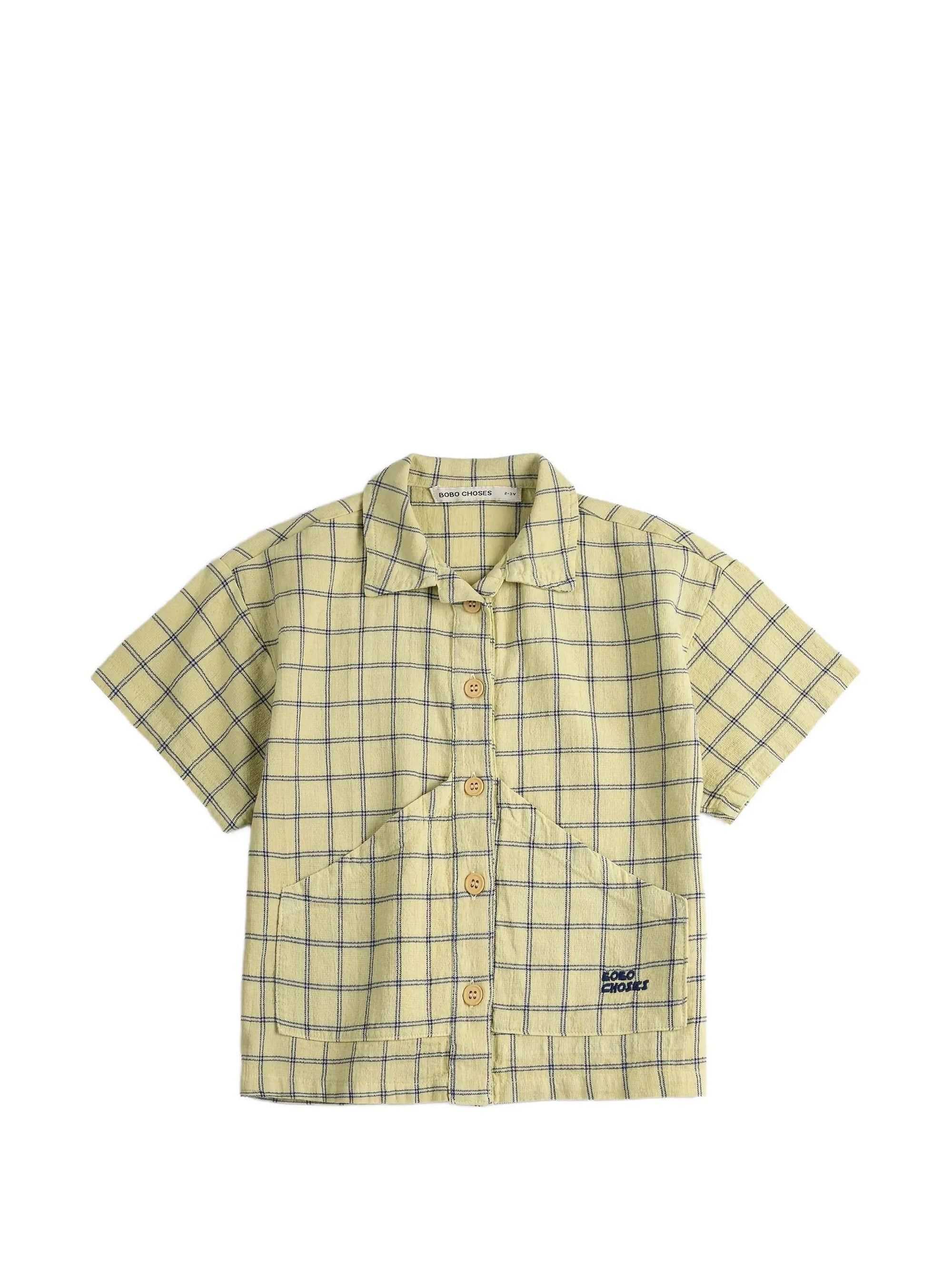 Camicia a quadri spicy window pane B126AC036 721 BOBO CHOSES 