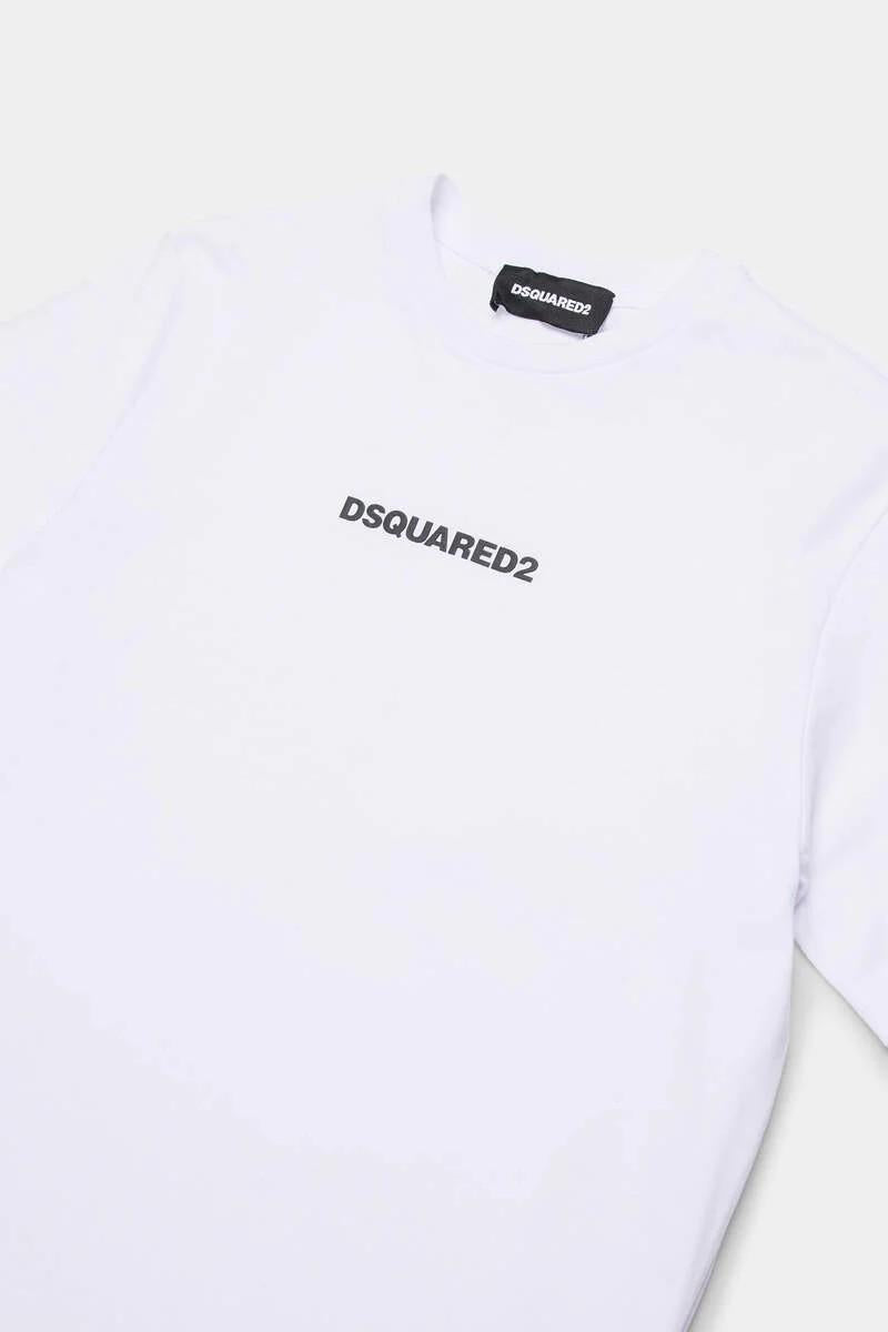 T-shirt con logo effetto gommato DQ2823D004G DQ100 DSQUARED2 