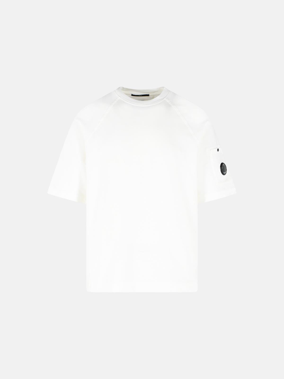 Light Fleece Short Sleeve Sweatshirt 20CMSS034A 103 C.P. COMPANY 