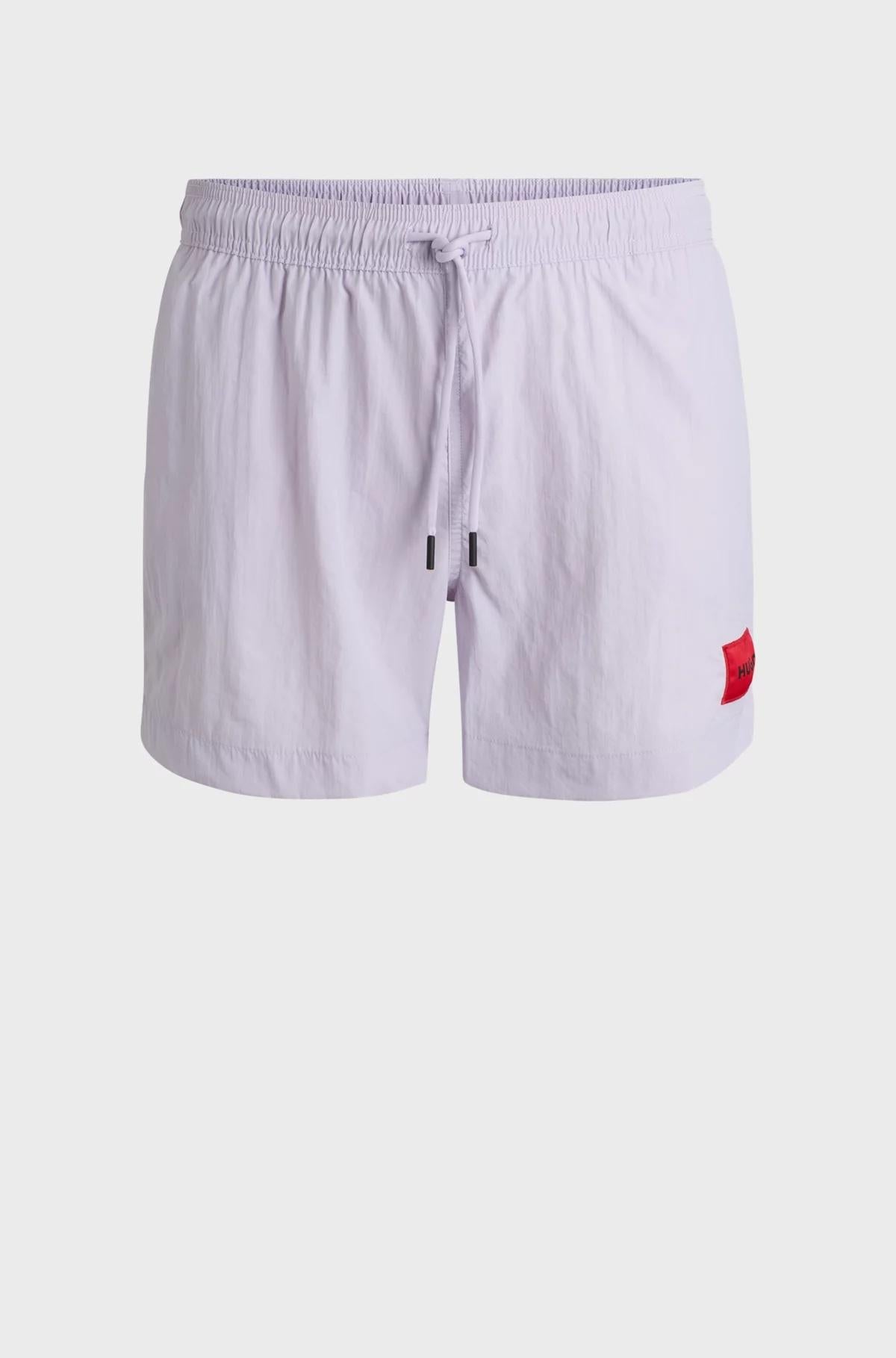 Boxer da mare con fodera interna integrale ed etichetta con logo rossa 50493450 553 HUGO 