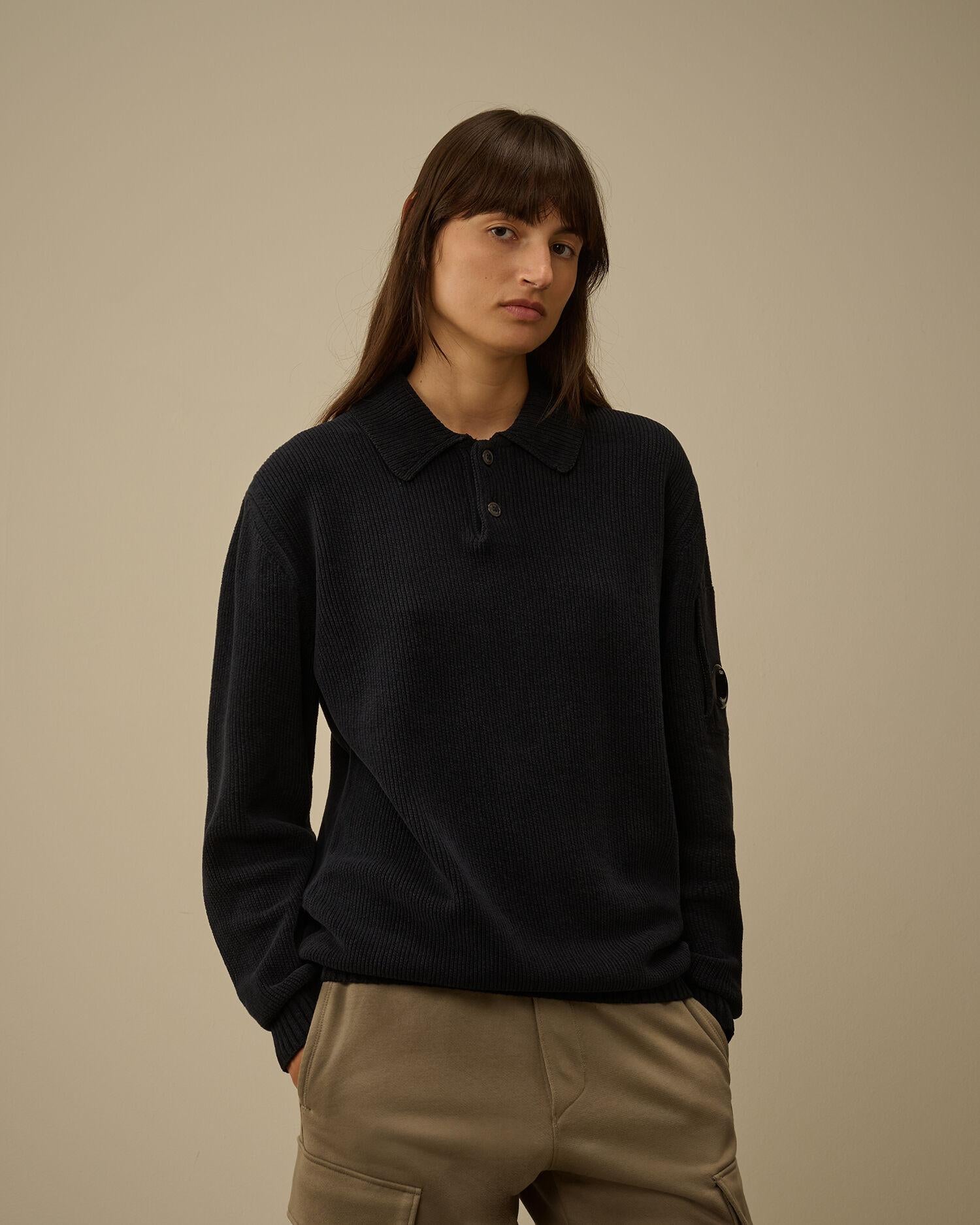 Maglione polo 19CMKN021A 888 C.P. COMPANY 