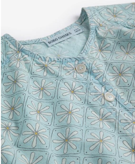 Top in tessuto con motivo daisy mosaic all over B126AC032 451 BOBO CHOSES 