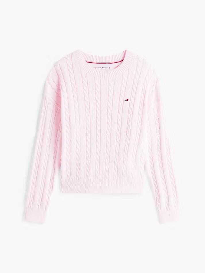 Pullover relaxed fit in maglia intrecciata THKG0KG08547T TOG TOMMY HILFIGER 