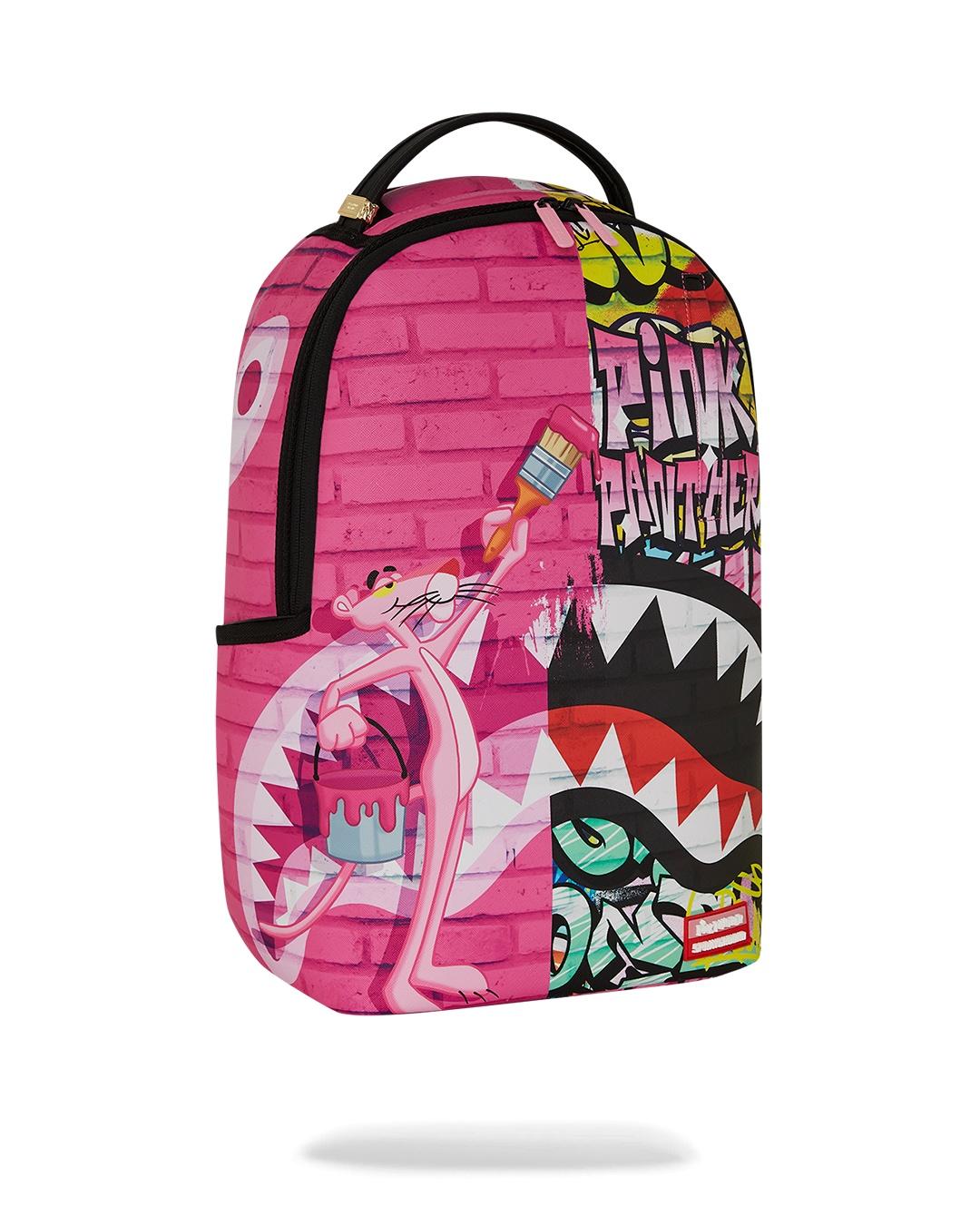 Zaino pink panther painting over graffiti 910B7007 NSZ SPRAYGROUND 