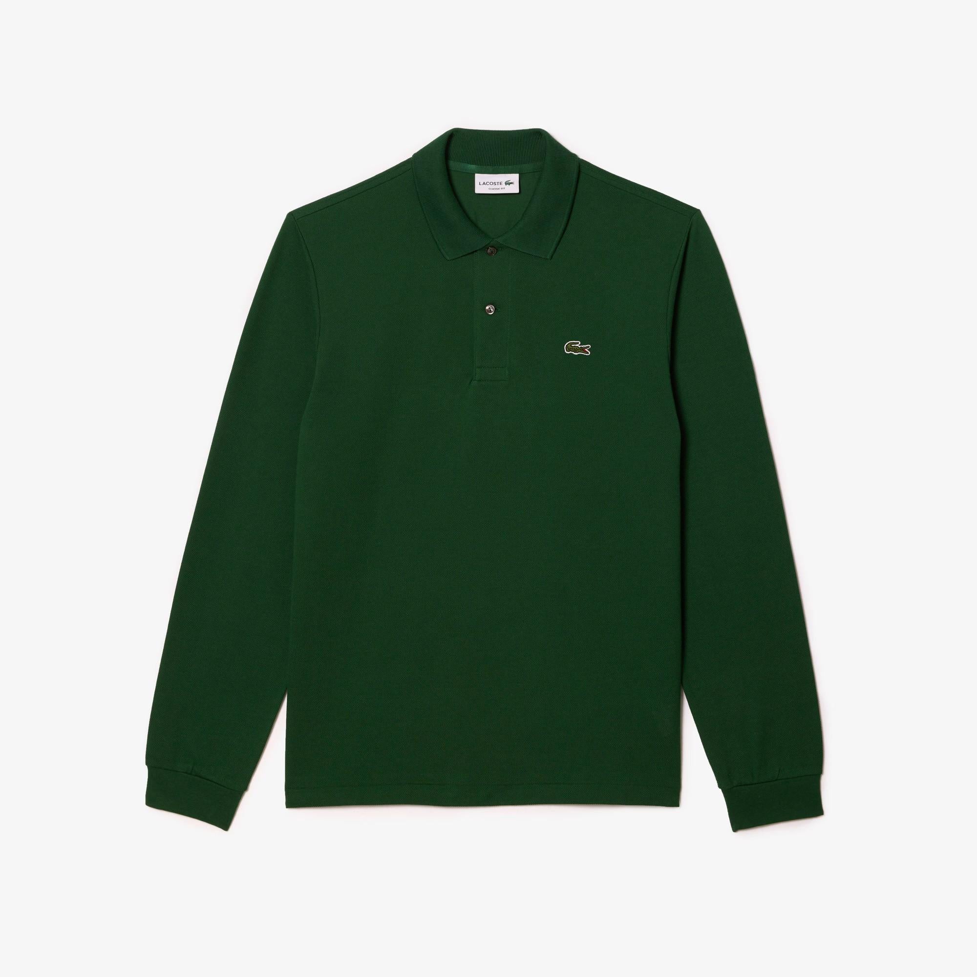 Polo a maniche lunghe in piquet di cotone L1312 132 LACOSTE 
