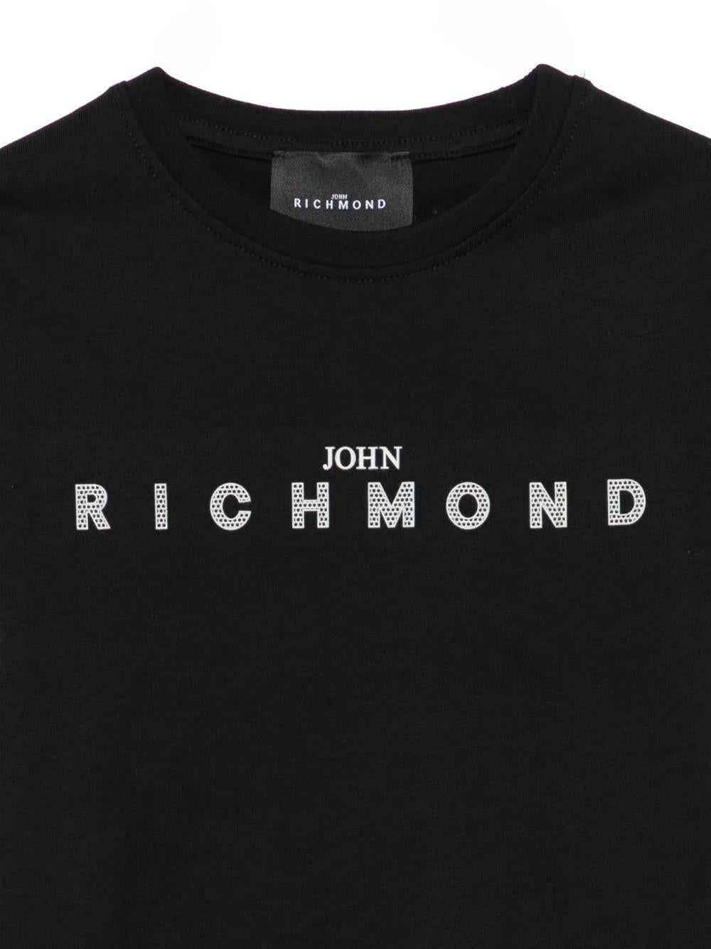 T-shirt con dettaglio logo RBP26008TS BLACK RICHMOND 