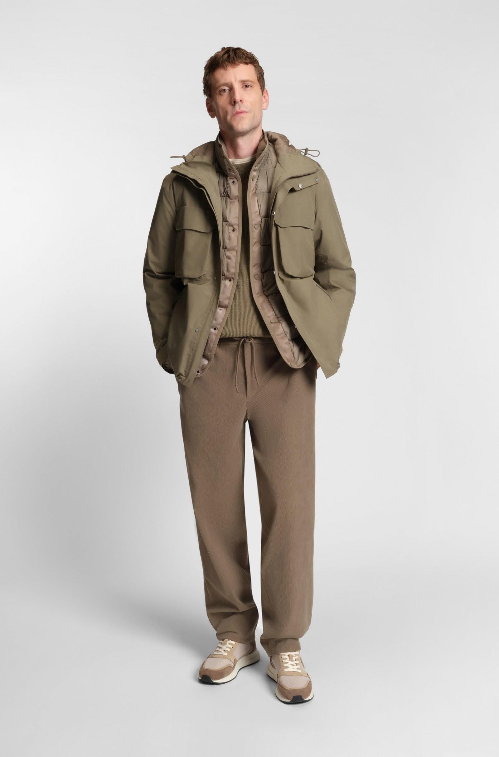 Maglione regular fit con lavorazione effetto velluto a coste 50549989 245 BOSS 