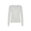 Maglia con scollo a V in cotone