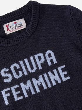 Girocollo Douglas in misto cashmere con jacquard Sciupa Femmine DOU0001 02011I MC2 SAINT BARTH 