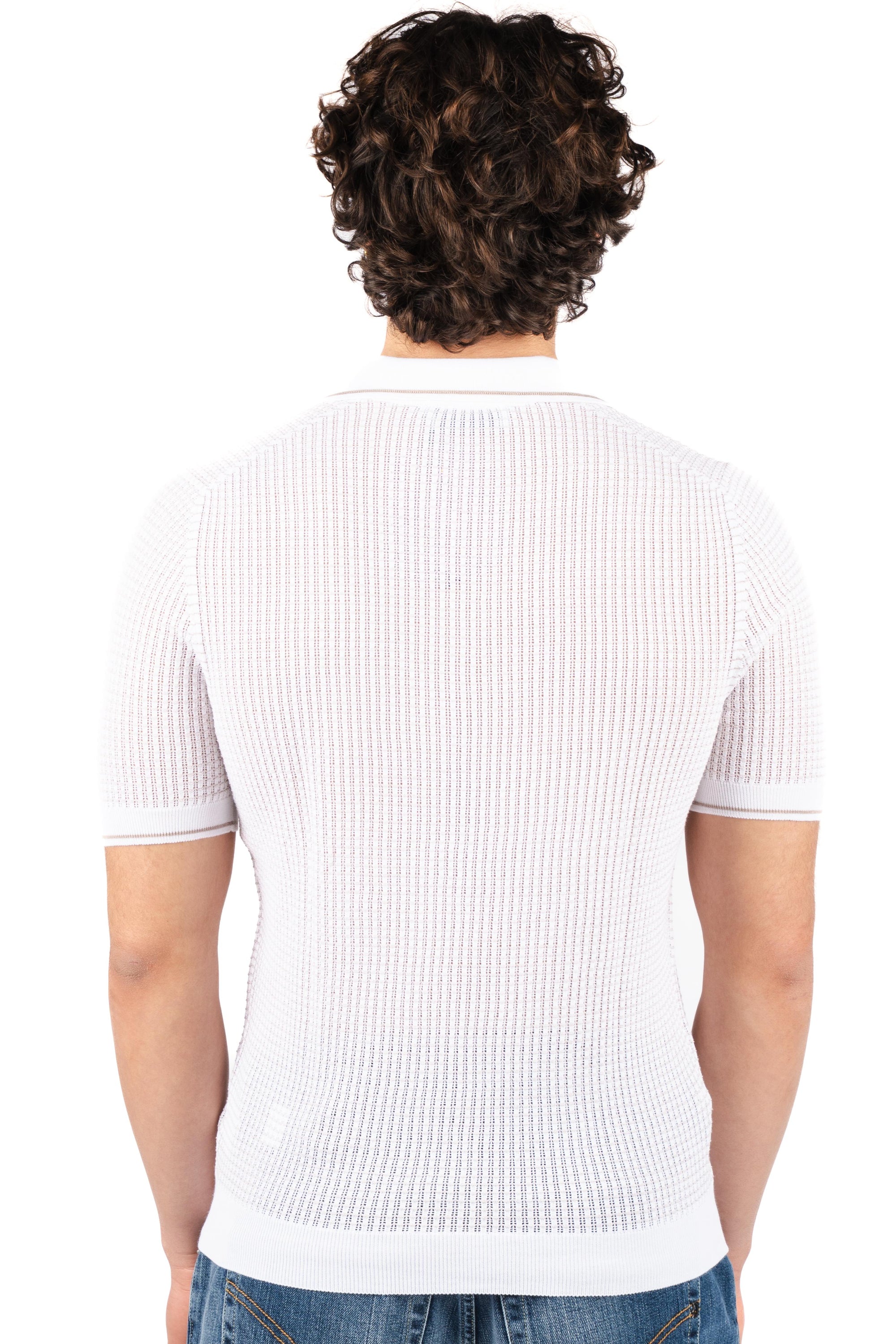 Polo con scollo a v 57191/20650 002 GRAN SASSO 