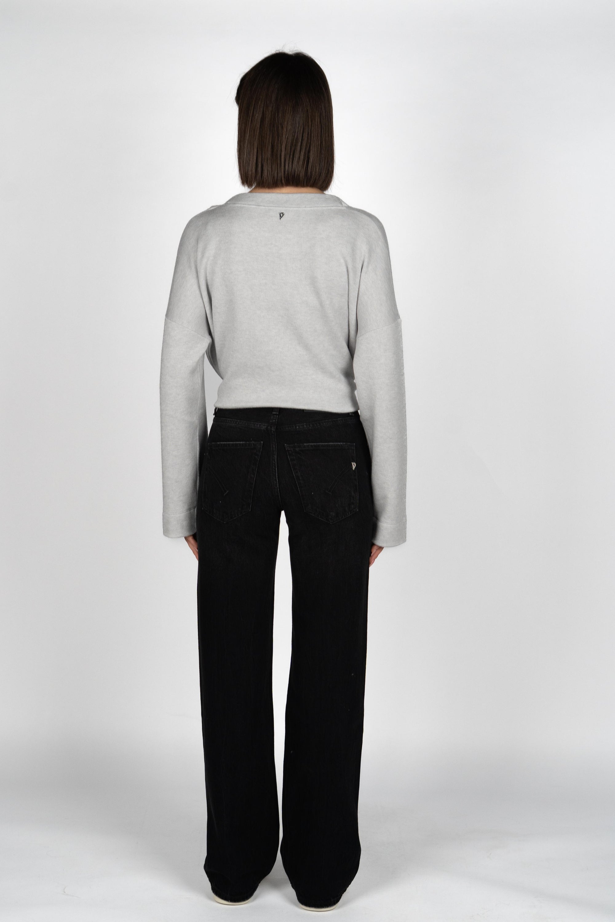 Jeans Jacklyn wide leg in denim DP427BDFE305LM9 999 DONDUP 