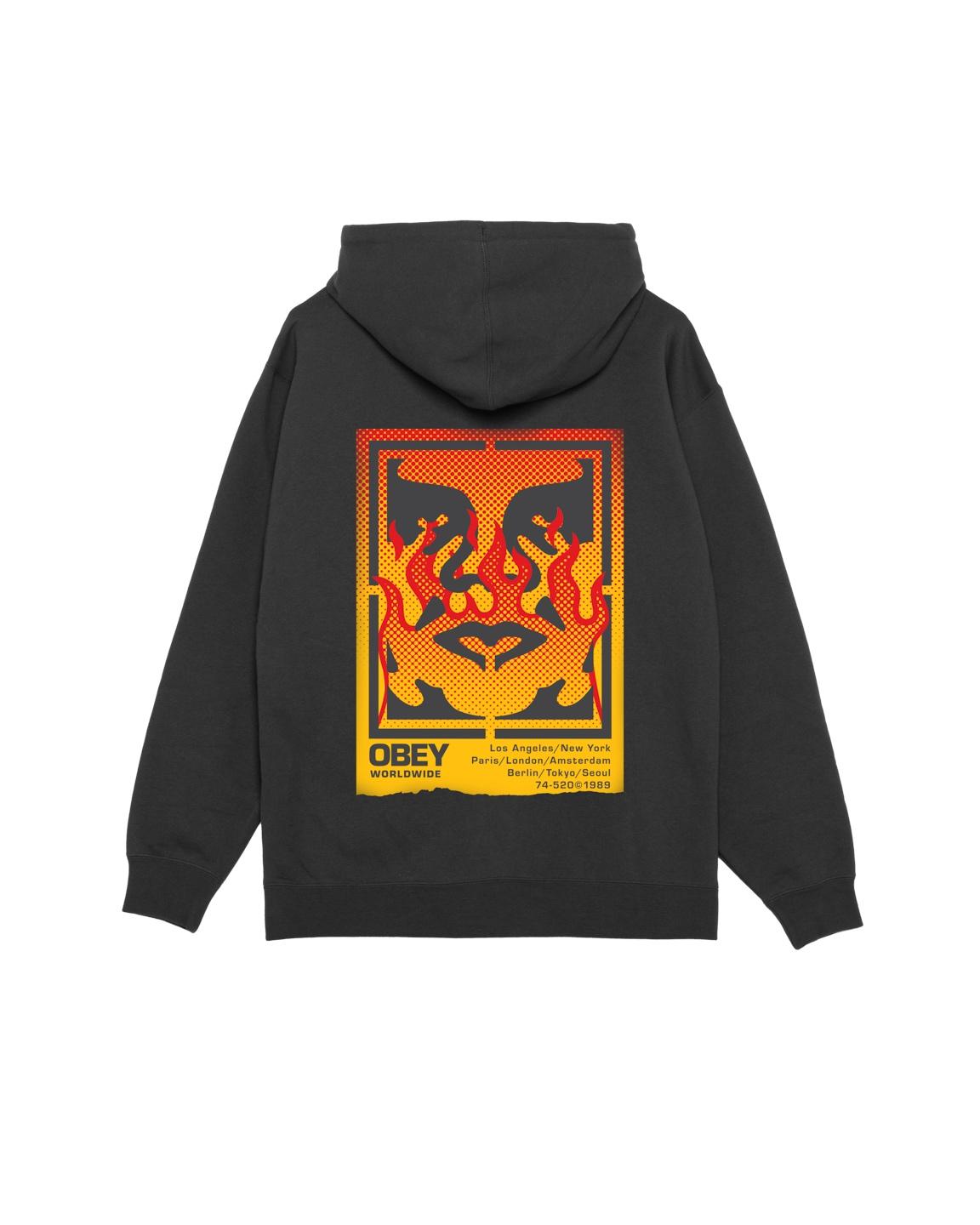 Felpa con cappuccio 117464048 BLK OBEY 
