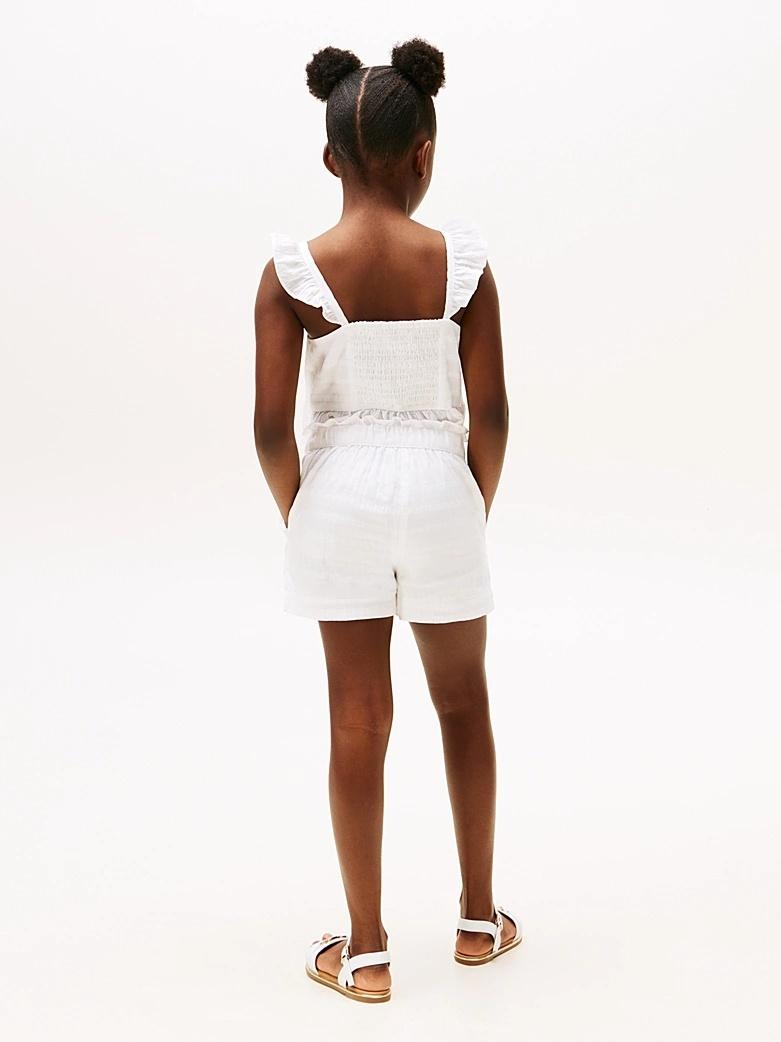 Shorts con finitura tramata KG0KG08443T YBR TOMMY HILFIGER 