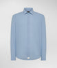 Dominic MU Camicia in Mussola di cotone blu fumo