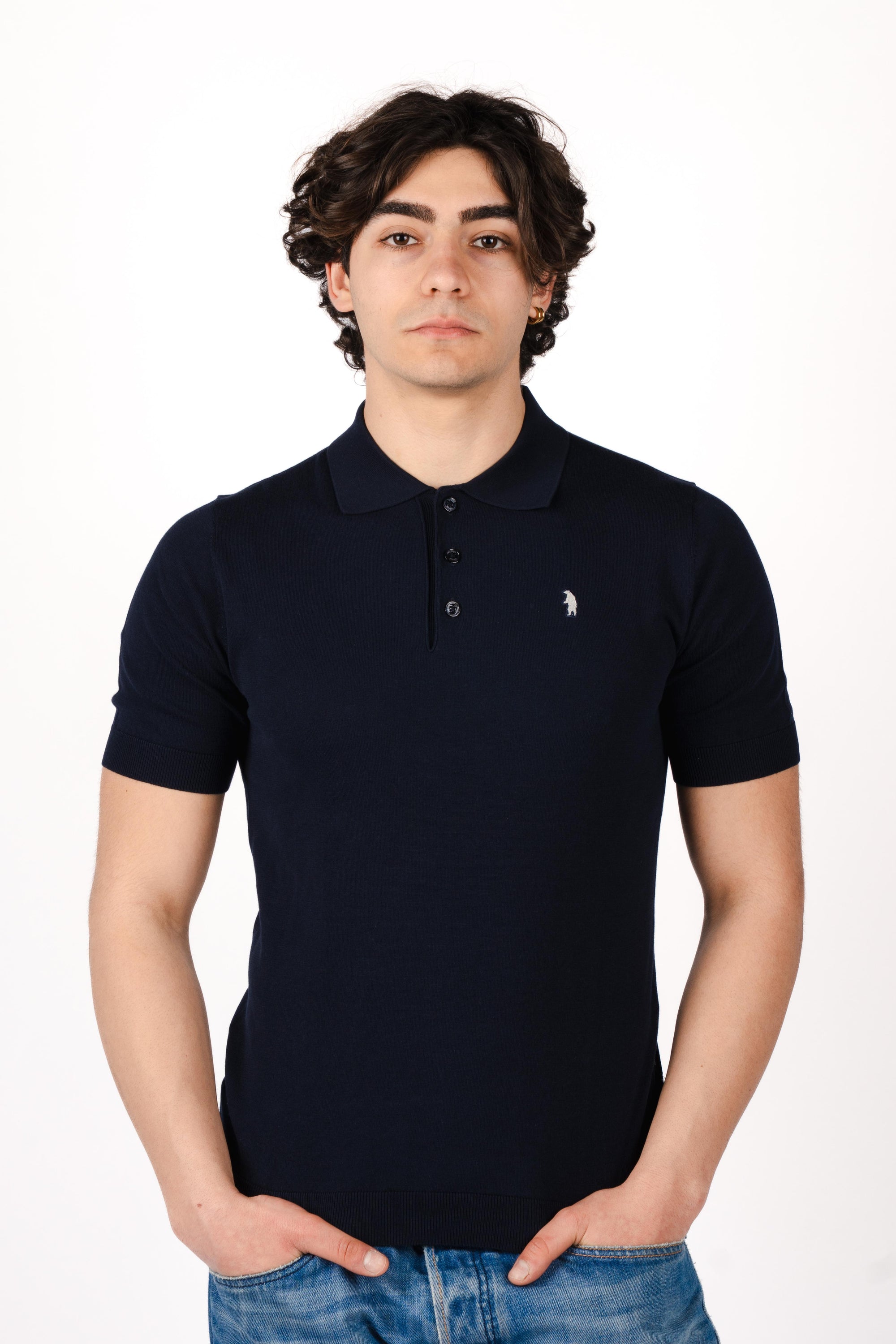 Polo knit R5010M261 NAVY REFRIGUE 