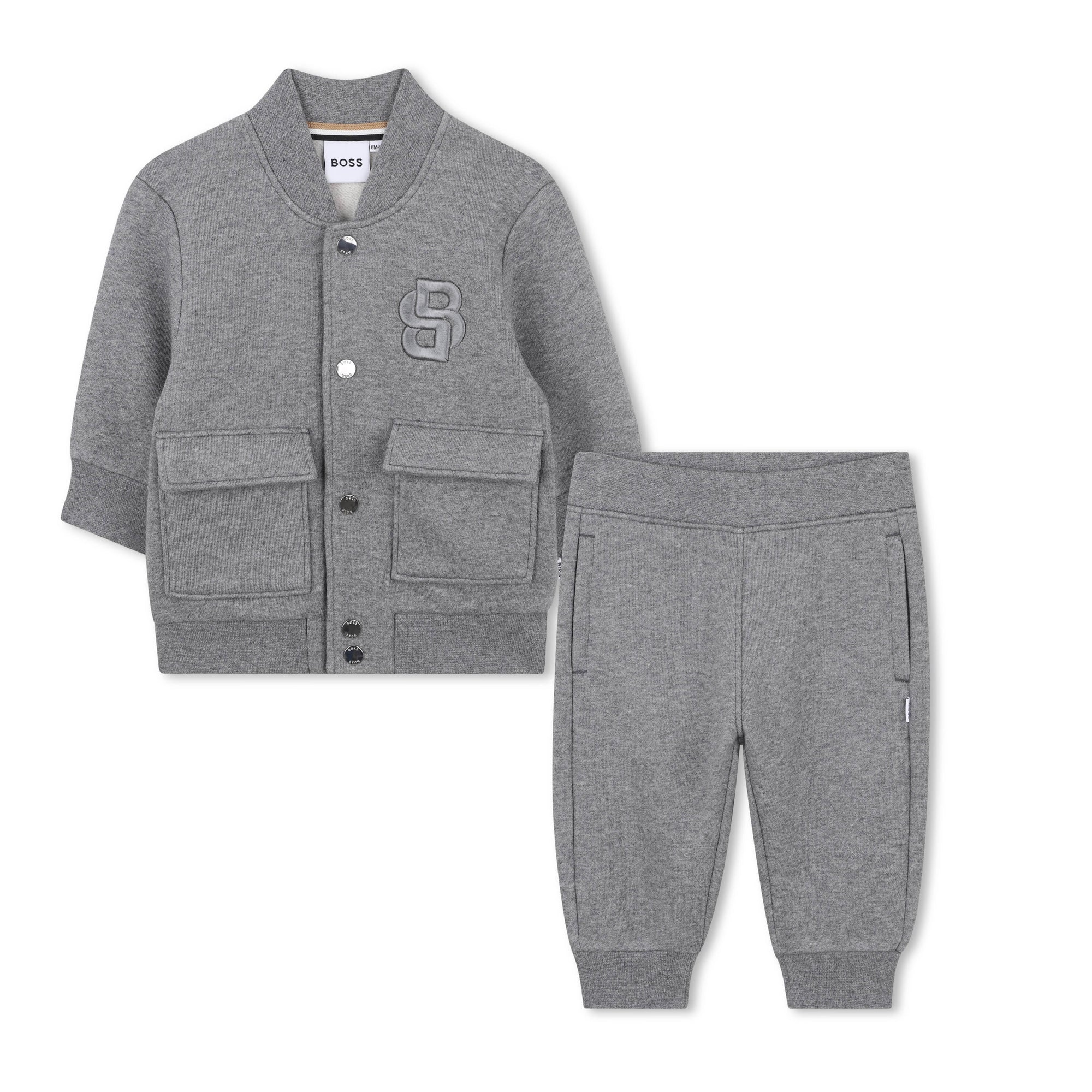 Set cardigan e pantalone in pile J52482 A46 BOSS 
