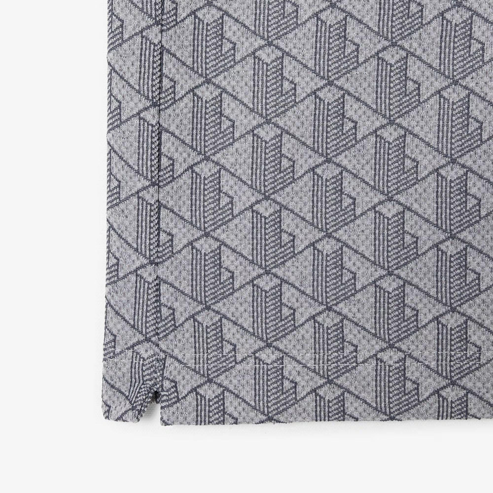 Polo dal taglio classico in jacquard con monogramma DH1417 41I LACOSTE 