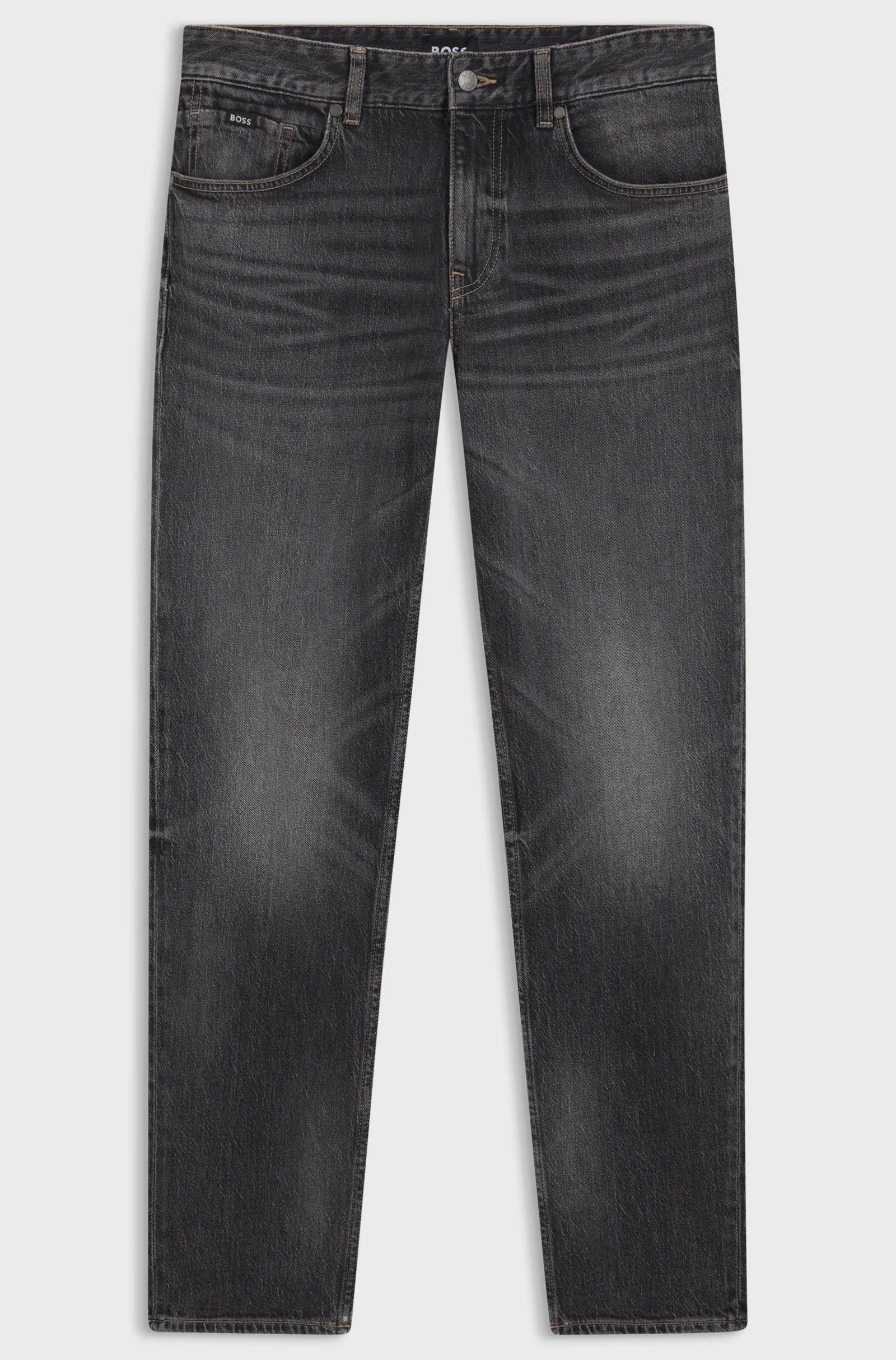 Jeans Maine regular fit in comodo denim elasticizzato grigio 50544884 019 BOSS 