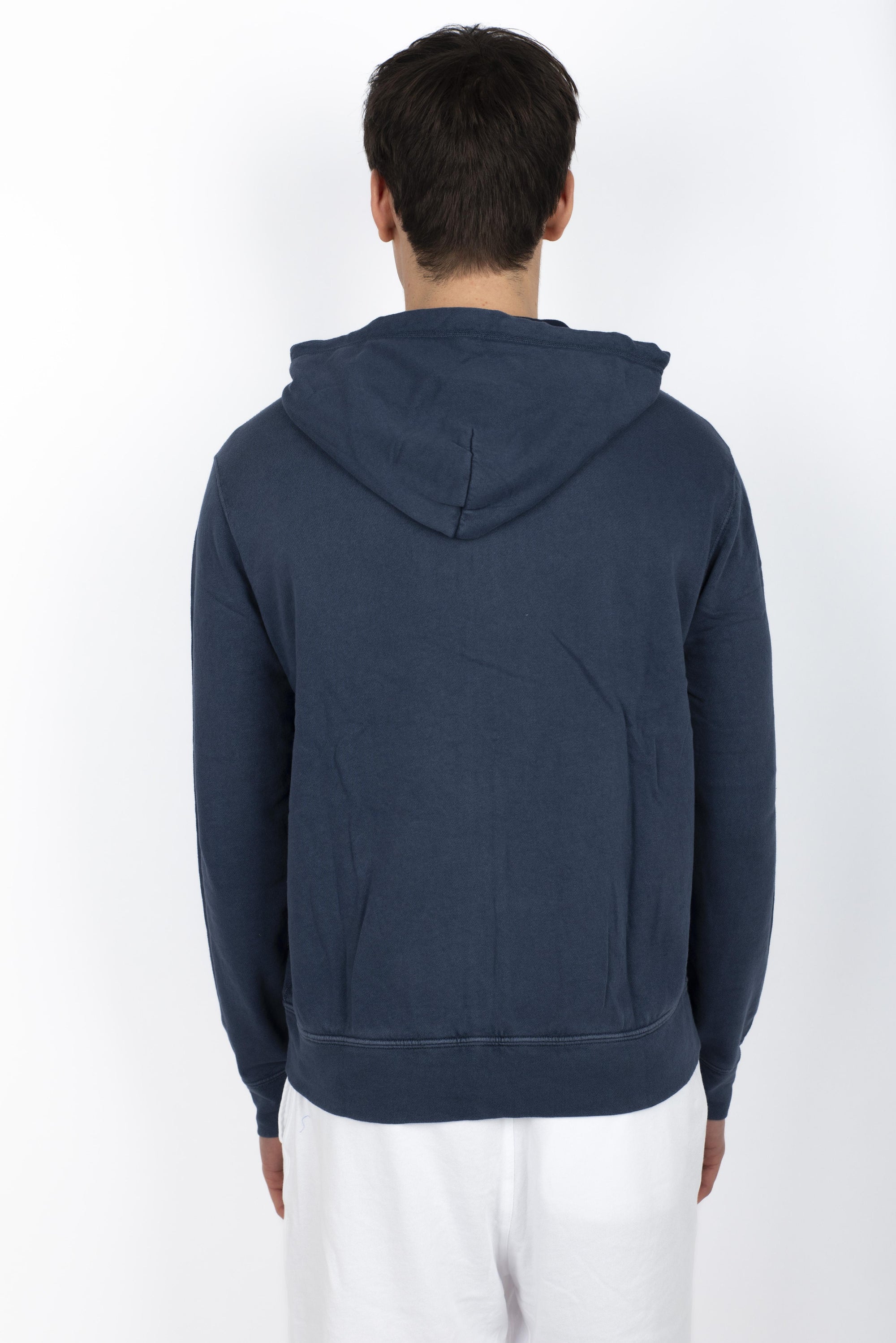 Felpa navy in spugna spa con cappuccio 710706348 011 POLO RALPH LAUREN 