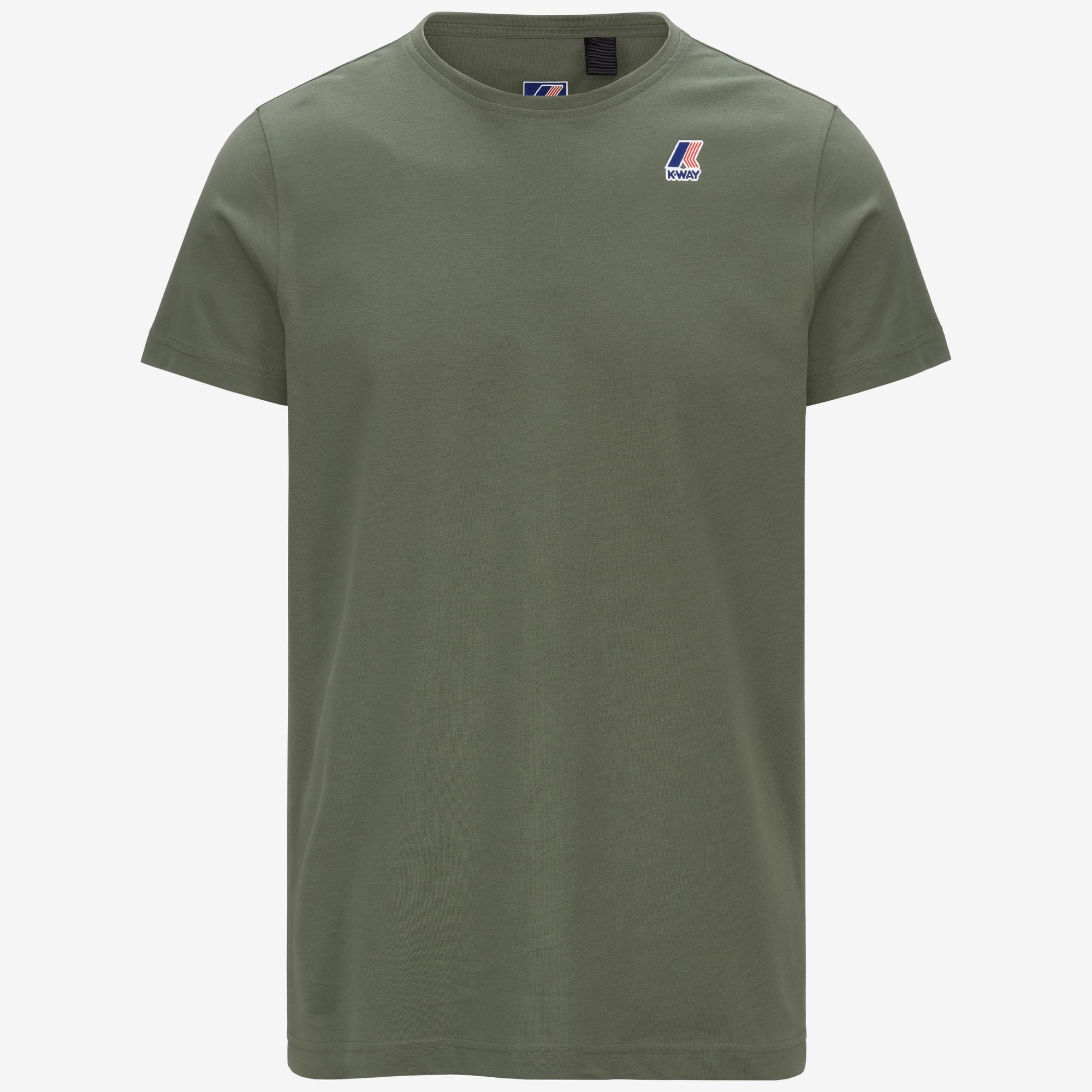 T-shirt unisex verde  in cotone con logo K007JE0 V15 K-WAY 