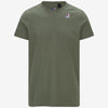 T-shirt unisex verde  in cotone con logo