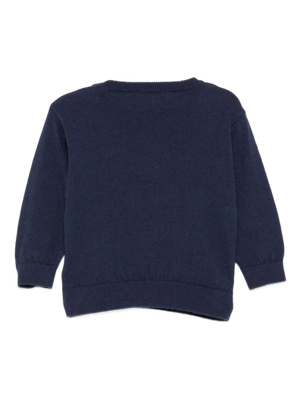 Maglione per neonato con stampa Teddy Bear e logo M7W00JLHE43 40016 MOSCHINO BABY 