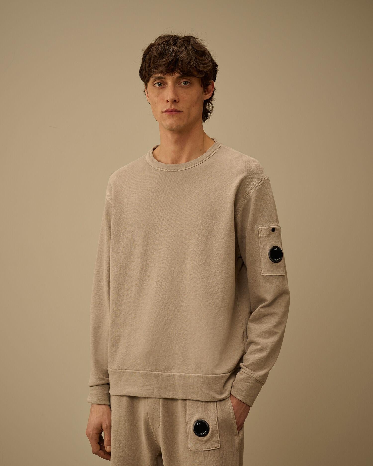 Malfilè Fleece Lens Crewneck Sweatshirt 20CMSS207A 904 C.P. COMPANY 