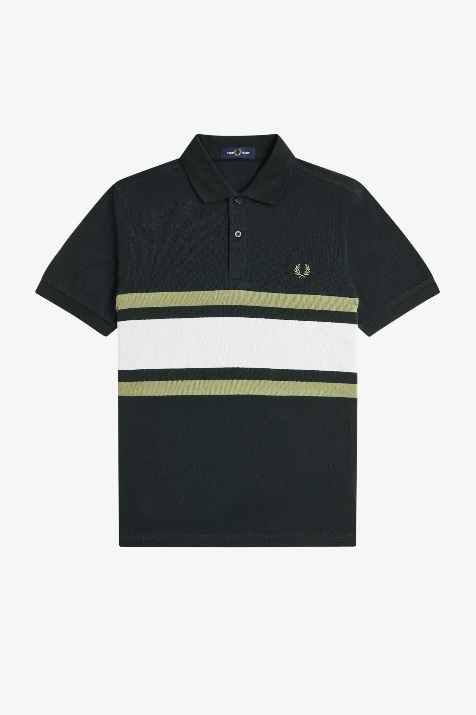 Polo a inserti M990354 Q20 FRED PERRY 