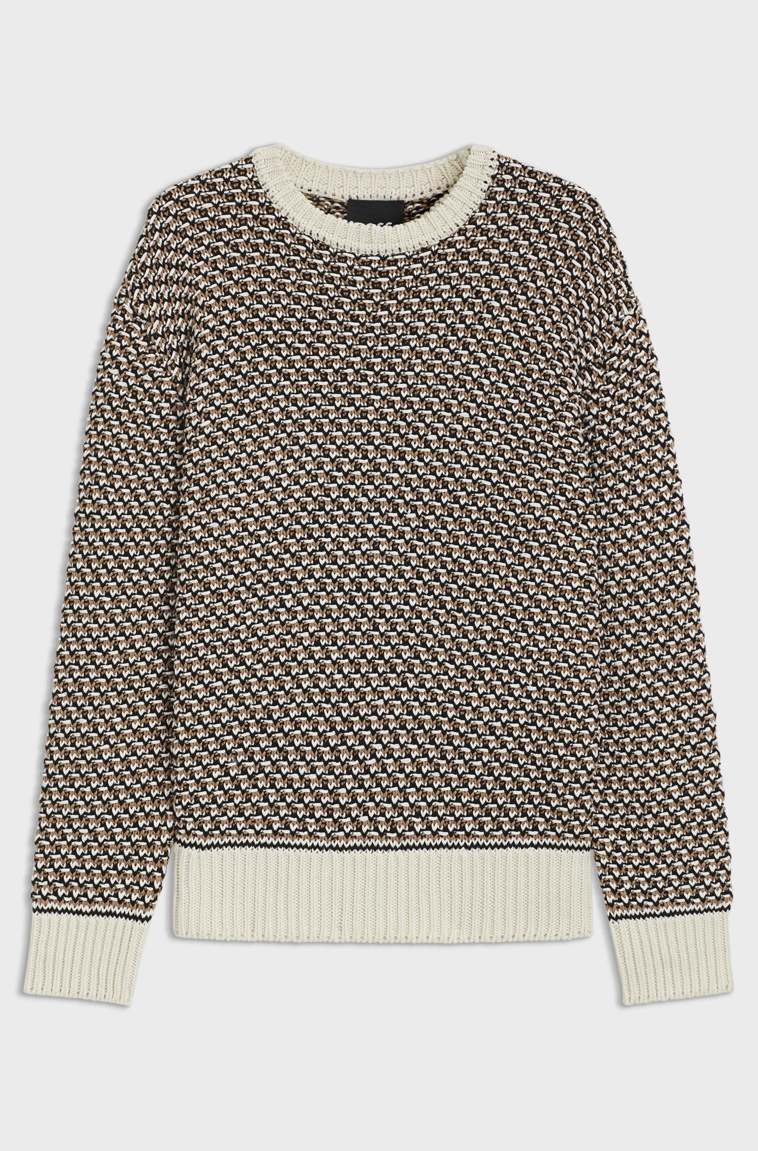 Maglione in cotone con una lavorazione pregiata 50543159 131 BOSS 