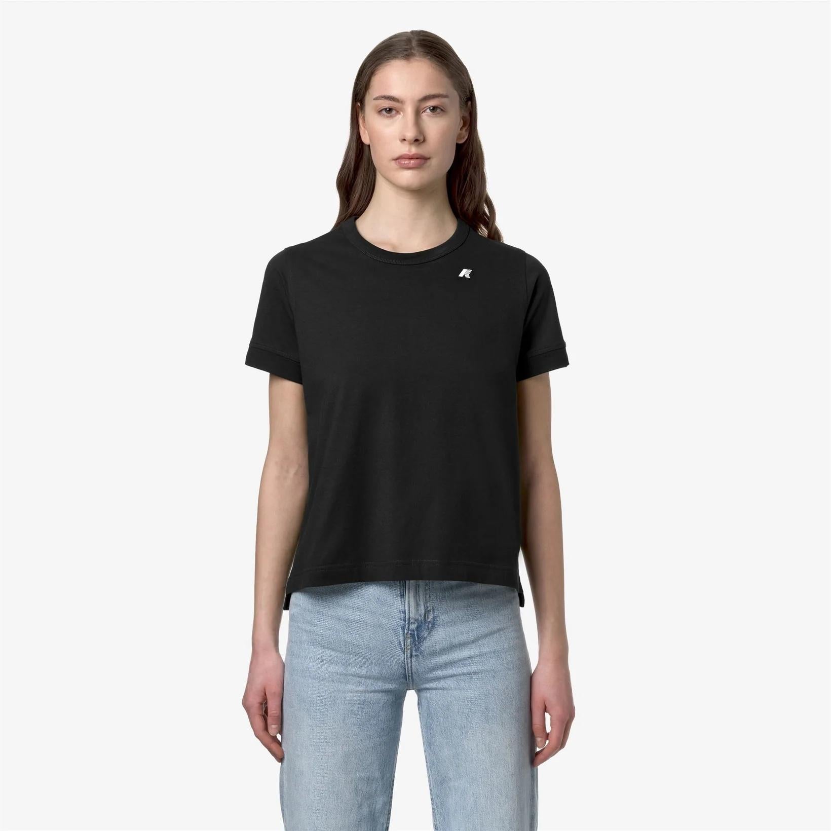 T-shirt Emel Jersey donna nero K2122UW USY K-WAY 