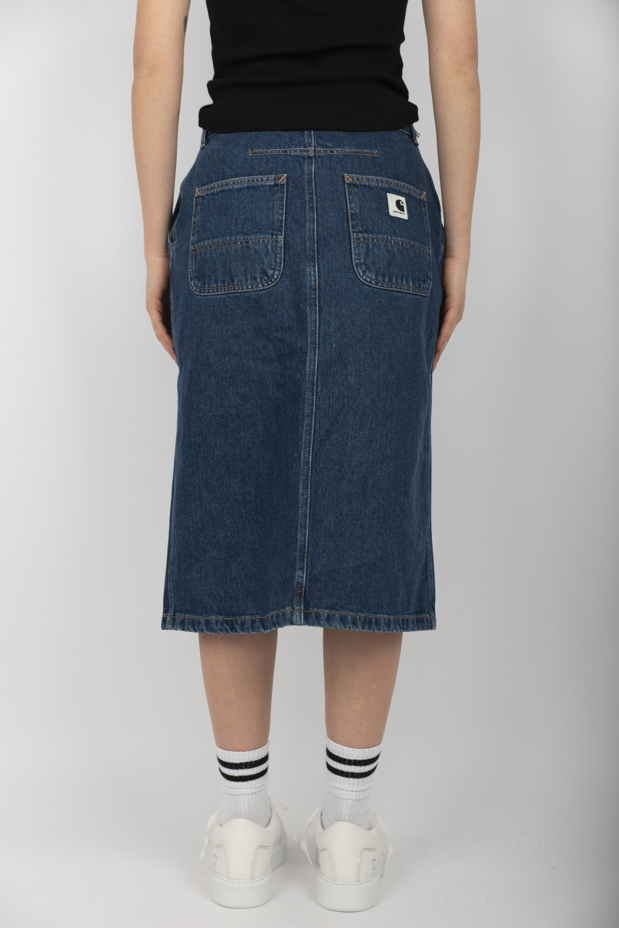 Gonna Women's Colby Skirt blue stone washed  I033334 0106 CARHARTT WIP 